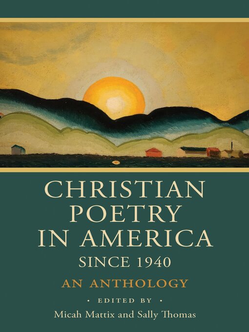 Cover image for Christian Poetry in America Since 1940